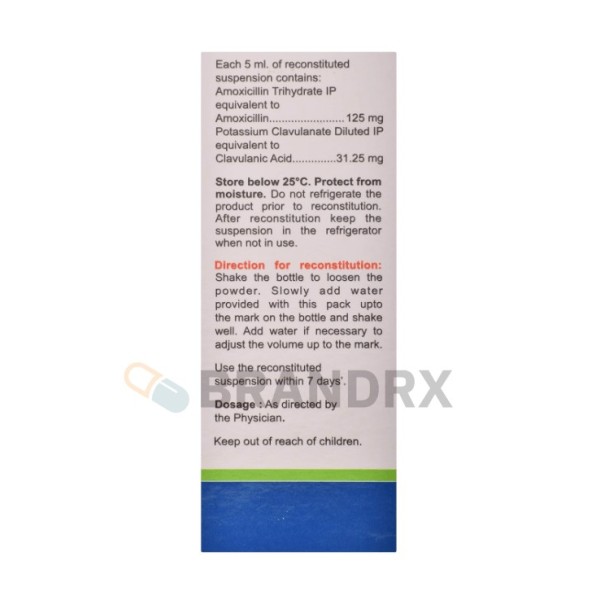 Clavam Dry Syrup 125/31.25 mg Alkem Laboratories Ltd.