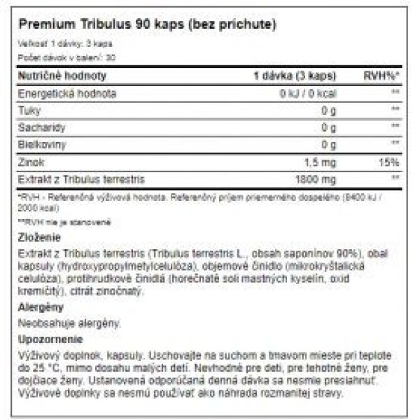 Weider - Premium Tribulus 90 kaps Weider