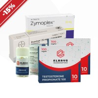 Strength course: beginner. Testosterone propionate + oxandrolone + mesterolone